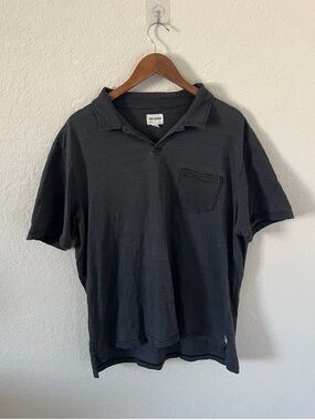 Todd Snyder Black Short-Sleeve Polo Shirt